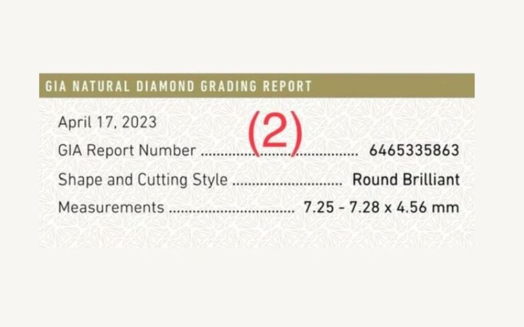 Đặc điểm viên kim cương (Diamond Characteristics) trên báo cáo GIA