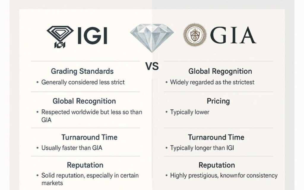 Giấy chứng nhận GIA và IGI