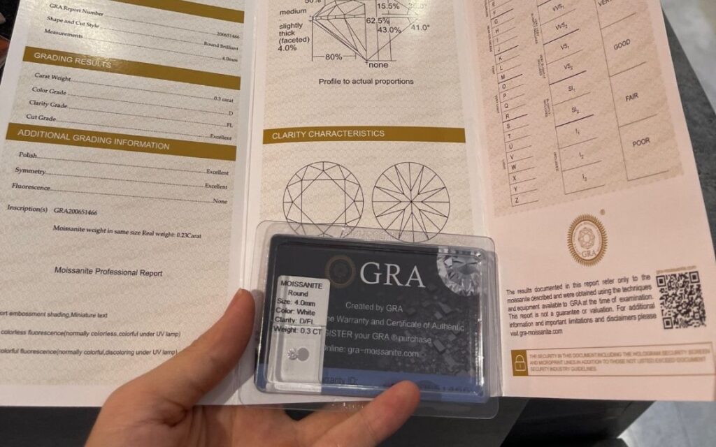 Nhận diện giấy kiểm định GIA thật giả bằng mắt thường