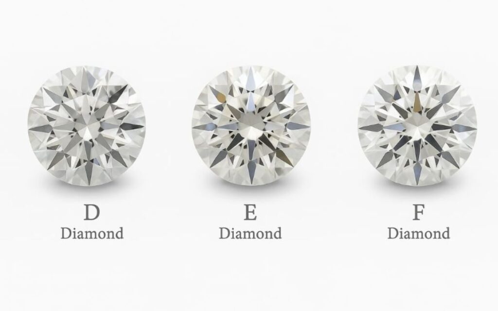 Thay vì chọn nước màu cao nhất (D-F) gây tốn kém, mức G - H là lựa chọn thông minh cho kim cương tấm